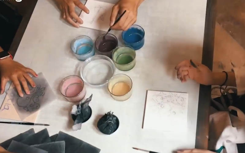 Learn Portuguese in Lisbon - Tile Painting